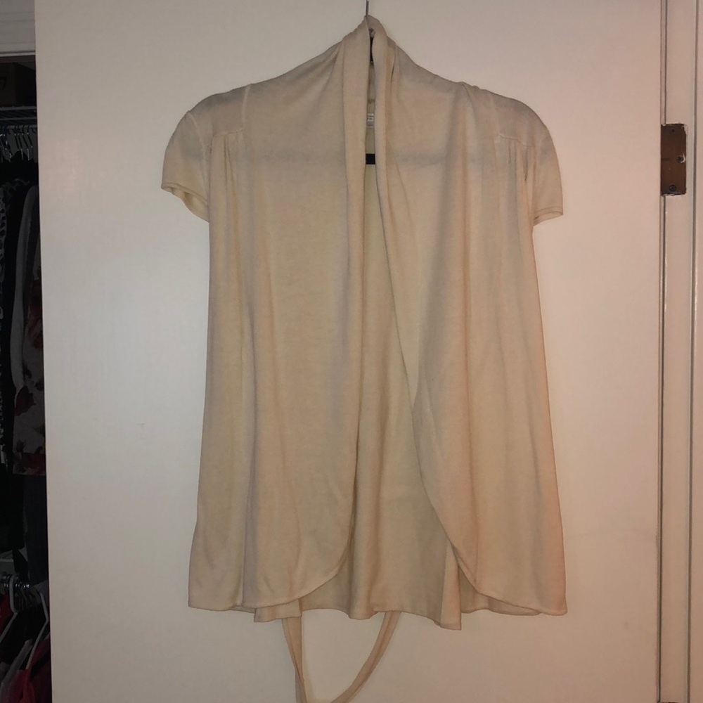 To the Max Cap Sleeve Cardigan with Tie Waist